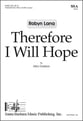 Therefore I Will Hope SSA choral sheet music cover